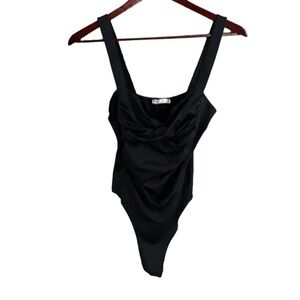 EUC ZARA Black Bodysuit Size L